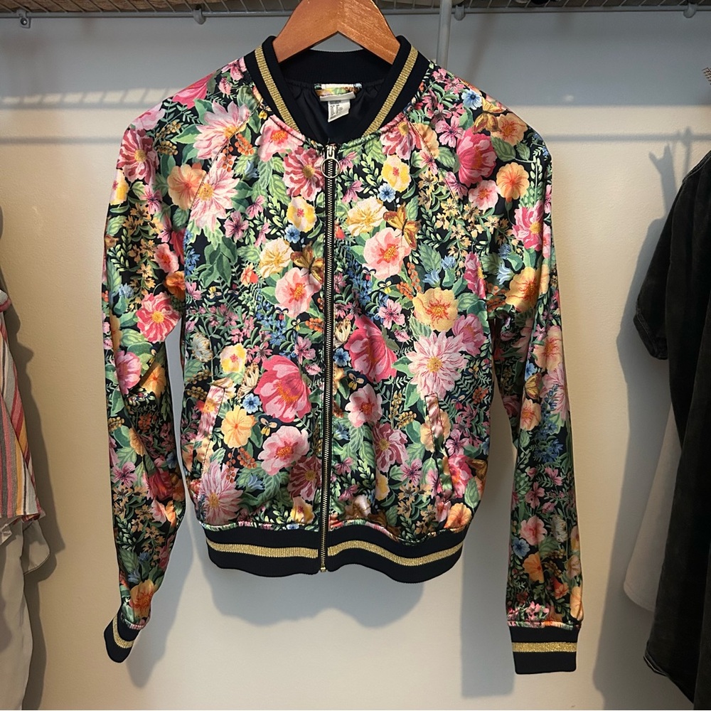 Floral Bomber Jacket